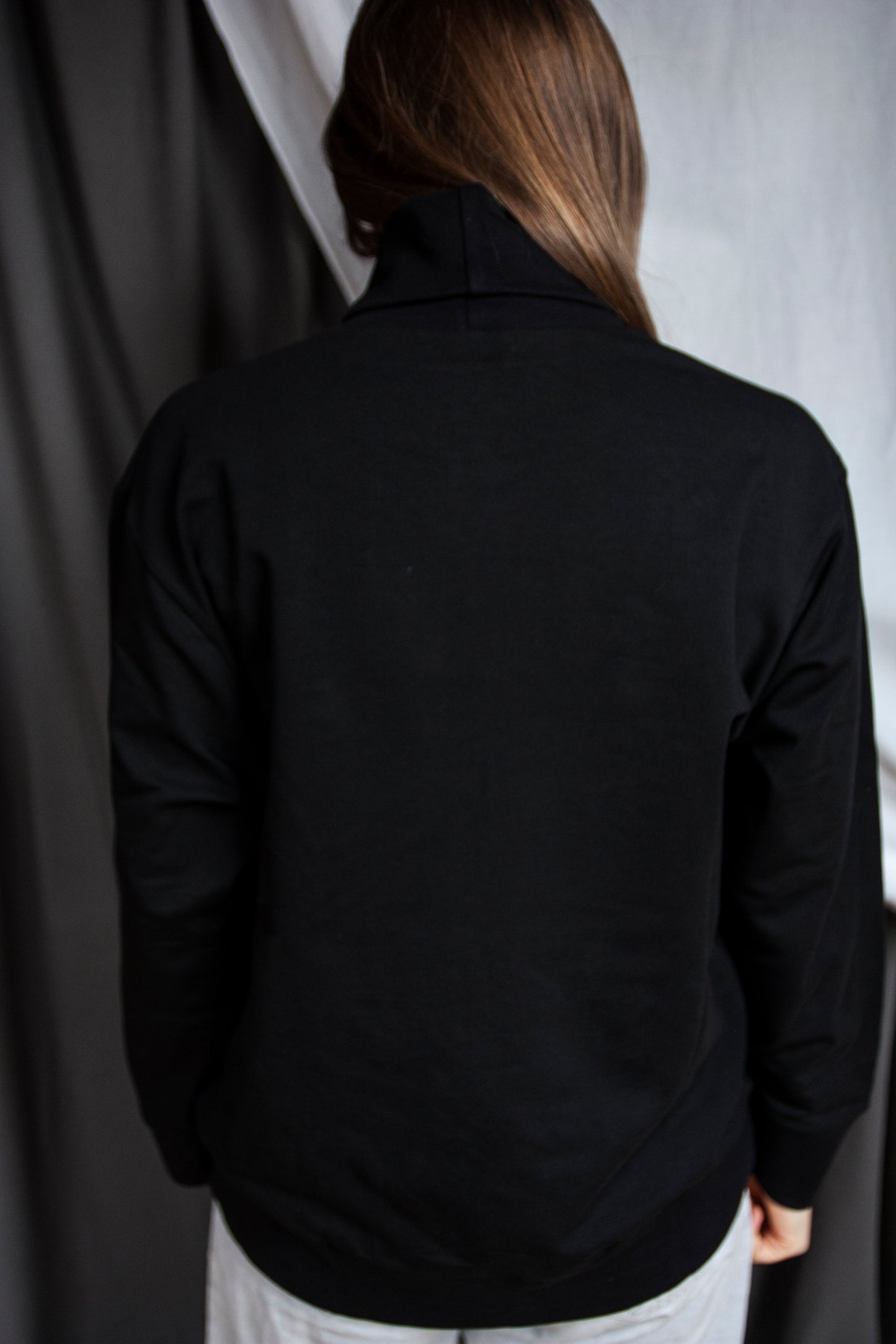 Cocoon Turtleneck in French Terry