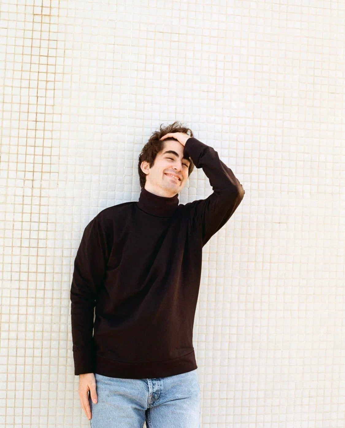 Men Turtleneck in French Terry