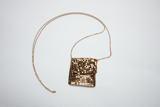 Lot 102: Vintage Metallic Mesh Necklace