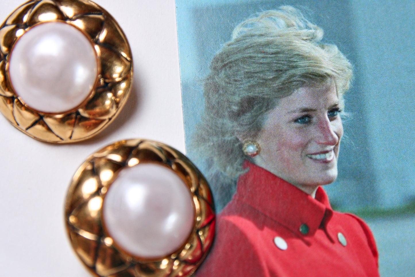 Lot 115: Vintage Faux Pearl Chanel Clips