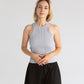 Pretzel Chunky Top in Silver Grey