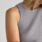 Pretzel Chunky Top in Silver Grey