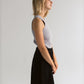 Pretzel Chunky Top in Silver Grey