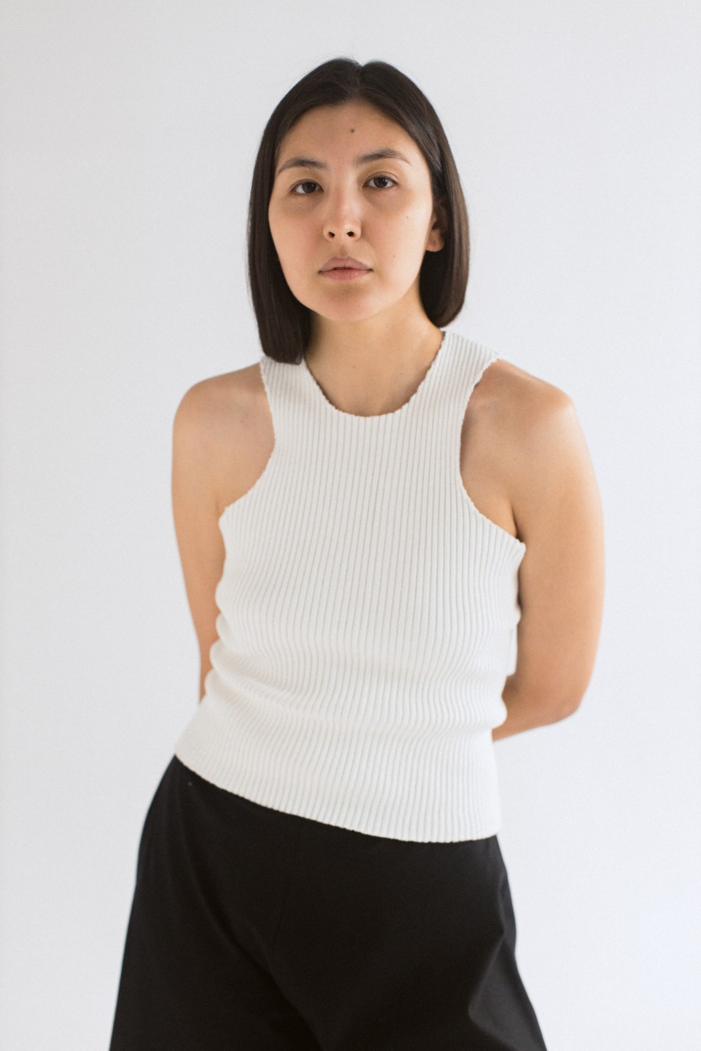 Pretzel Chunky Top in Meringue White