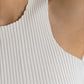 Pretzel Chunky Top in Meringue White