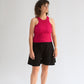 Pretzel Chunky Top in Licorice Black