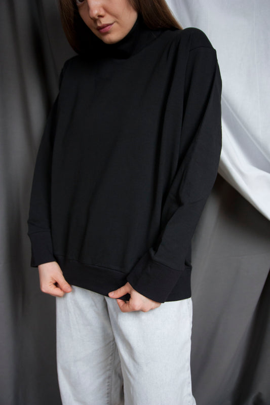 Cocoon Turtleneck in French Terry