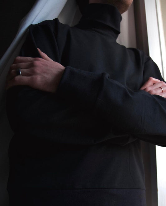 Men Turtleneck in French Terry