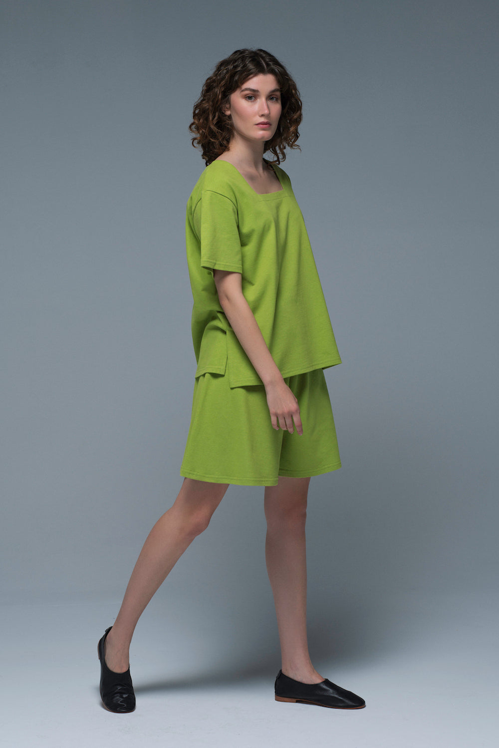 Clavicula T-shirt in Lime