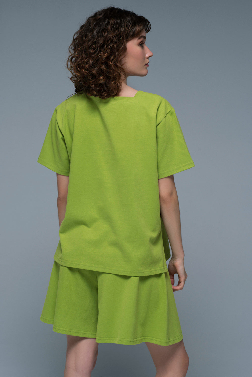 Clavicula T-shirt in Lime