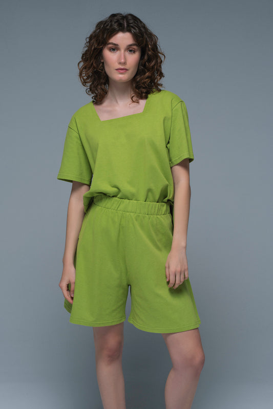 Clavicula T-shirt in Lime