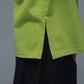 O-neck T-shirt in Lime