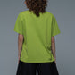 O-neck T-shirt in Lime