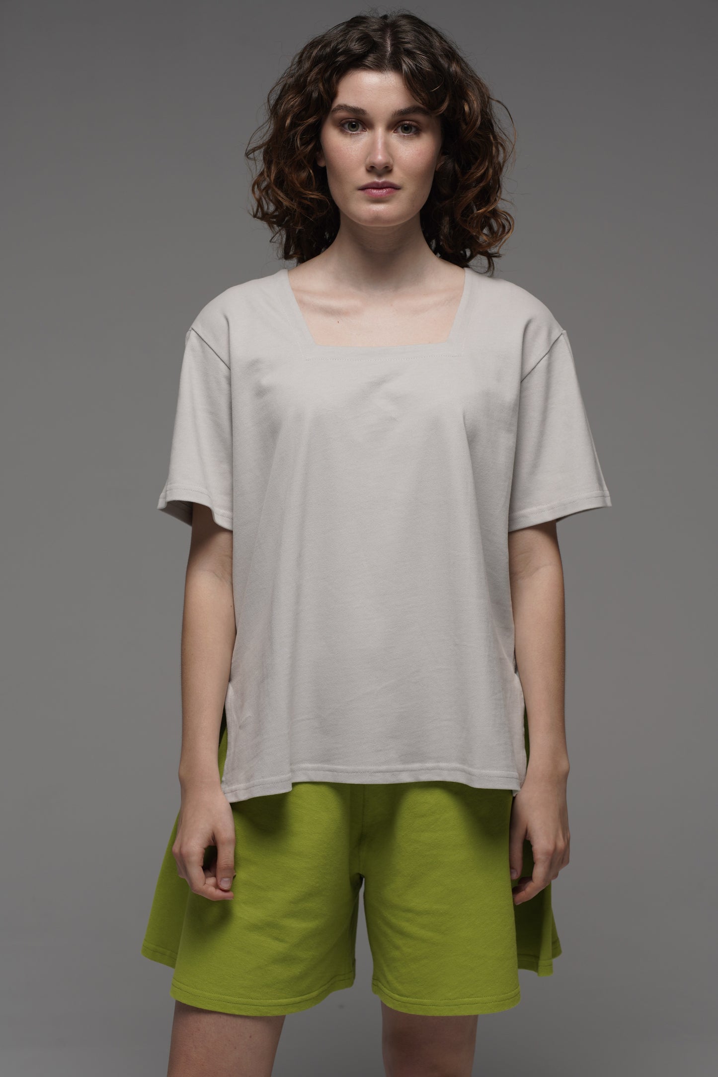 Clavicula T-shirt in Pearly Gray