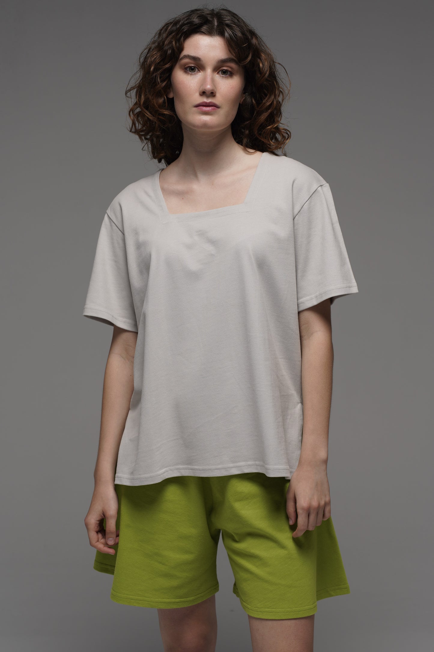 Clavicula T-shirt in Pearly Gray