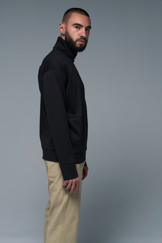 Men’s Badloner in Black Silky Cotton