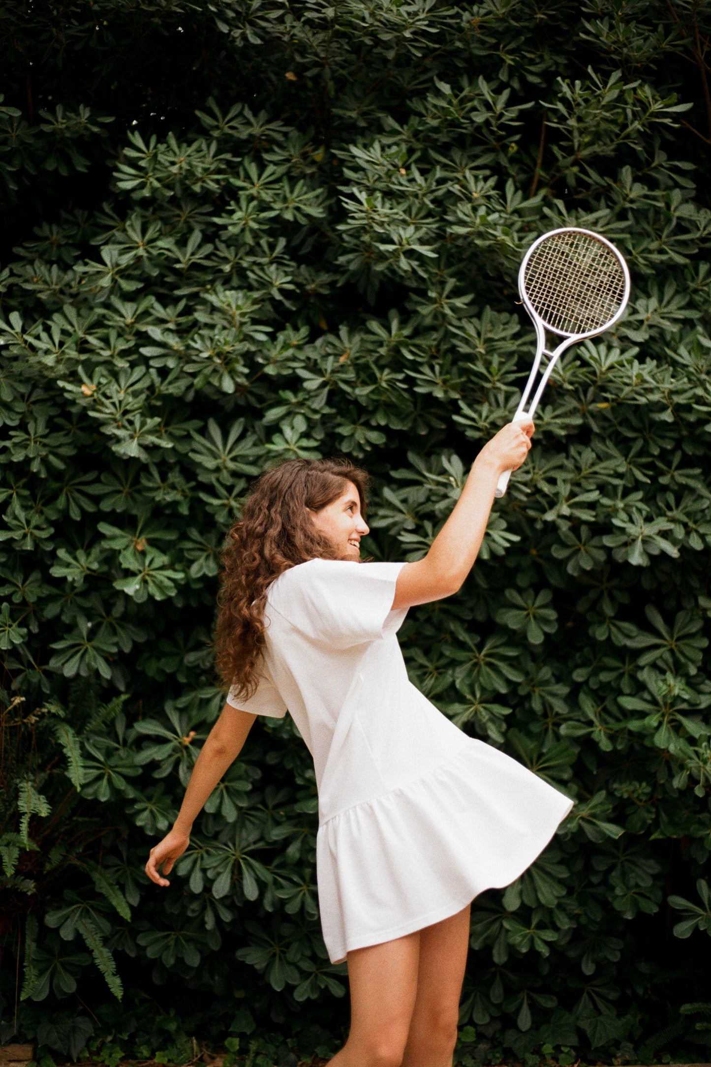 'Match Point' Mini Dress in White